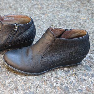 Dansko Zip Bootie with Hidden Wedge